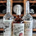 Two James Spirits Old Cockney Gin, Grass WIdow Bourbon, and 28 Island Vodka